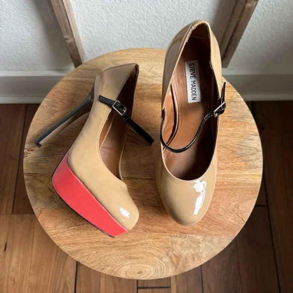 Steve Madden | Shoes | Steve Madden Bellahh Mary Jane Pumps In Tanblackcoral Sz 85 | Poshmark Steve Madden | Shoes | Steve Madden Bellahh Mary Jane Pumps In Tanblackcoral Sz 85 | Poshmark